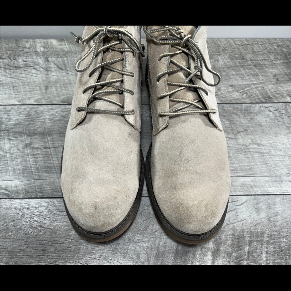Sorel NM3848 Madson li Chukka Mens Waterproof Sand Tan Leather Booties Boots 9.5 - Picture 4 of 9